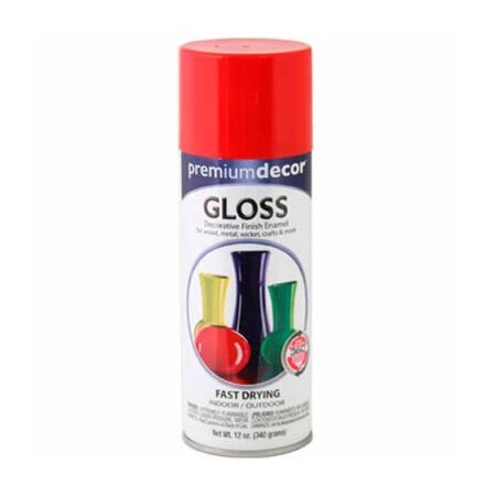 General Paint Spray Paint, Hot Red, Gloss, 12 oz 705283